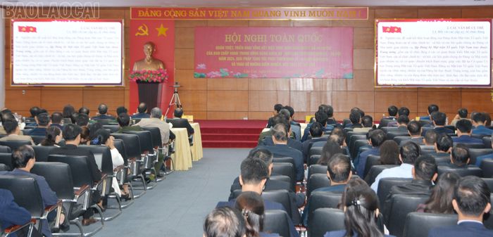  Điểm cầu Lào Cai dự Hội nghị toàn quốc quán triệt, triển khai tổng kết thực hiện Nghị quyết số 18-NQ/TW của Ban Chấp hành Trung ương Đảng khóa XII. 