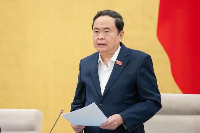 Chủ tịch Quốc hội Trần Thanh Mẫn phát biểu khai mạc phiên họp (Ảnh: Quochoi.vn).