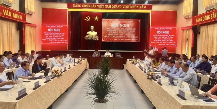Cuộc họp với nhiều con số ấn tượng trong năm 2024 của thành phố Vũng Tàu.