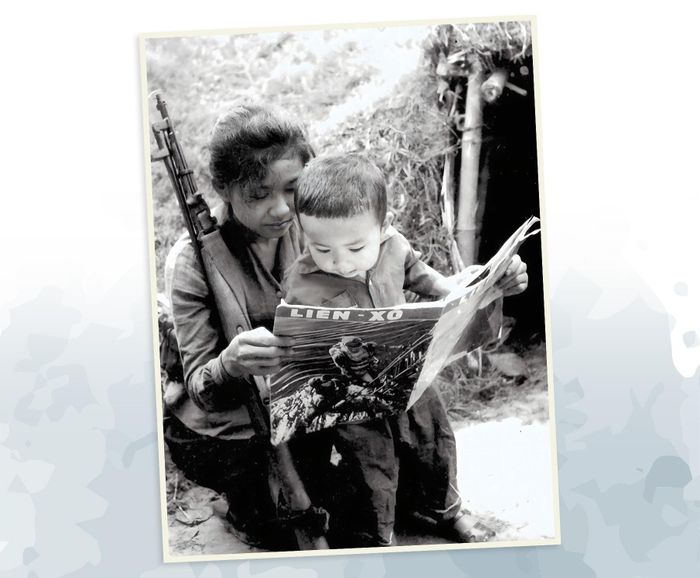 Sau giờ trực chiến (Ảnh chụp năm 1971). Ảnh: GĐNSCC