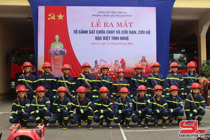 Tổ Cảnh sát chữa cháy và CNCH đặc biệt tinh nhuệ, Phòng Cảnh sát PCCC và CNCH, Công an tỉnh Sơn La. 