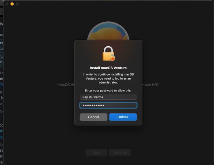 Vì lý do bảo mật, mọi hành động thay đổi ứng dụng hay hệ điều hành trên MacOS đều yêu cầu nhập mật khẩu.