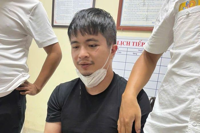 Phó Đức Nam khi bị bắt giữ.