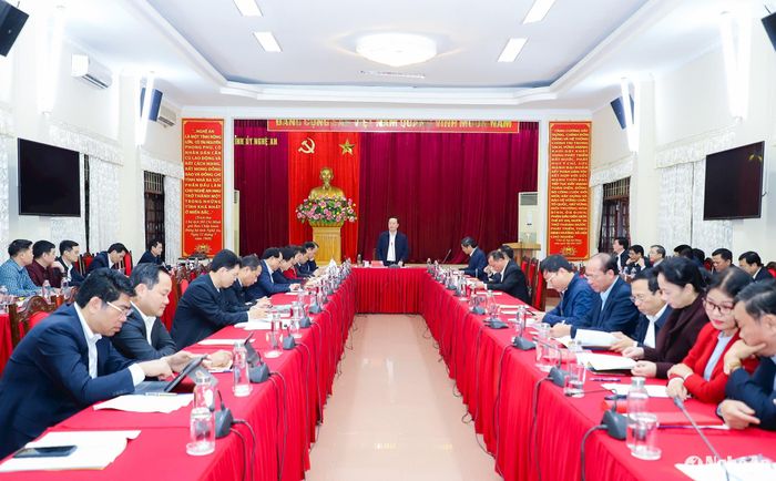 Ban Chỉ đạo 1838 tổ chức họp đánh giá kết quả triển khai thực hiện năm 2024, định hướng nhiệm vụ năm 2025. Ảnh: Phạm Bằng