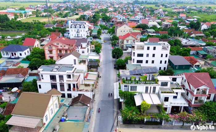 Một góc xã Diễn Hạnh (trước sáp nhập), nay là xã Hạnh Quảng, huyện Diễn Châu. Ảnh tư liệu: Xuân Hoàng