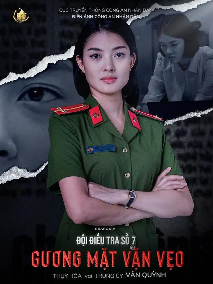 Diễn viên Thụy Hòa vai Trung úy Vân Quỳnh (Ảnh: ĐPCC)