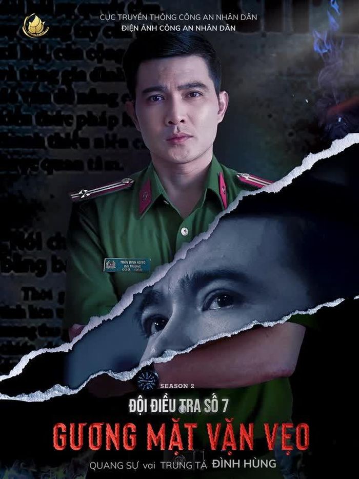 Diễn viên Quang Sự trong vai Trung tá Đình Hùng (Ảnh: ĐPCC)