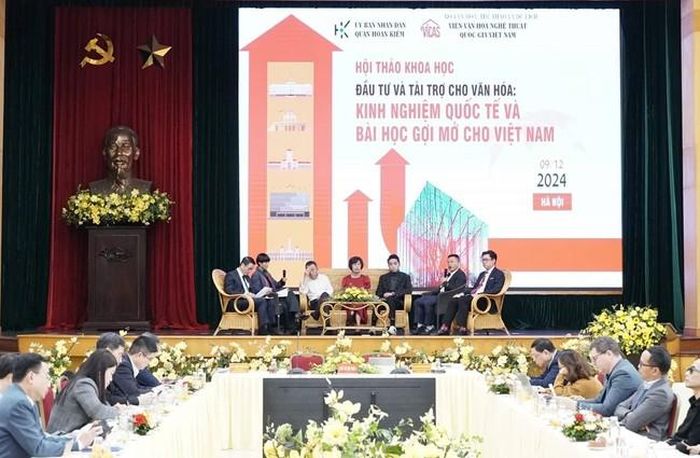 Toàn cảnh hội thảo khoa học "Đầu tư và tài trợ cho văn hóa: Kinh nghiệm quốc tế và bài học gợi mở cho Việt Nam"