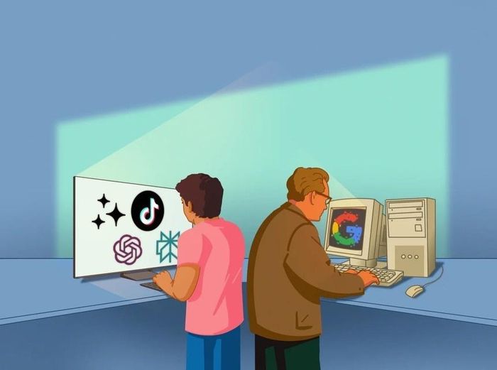  Các chatbot AI đang ngày càng chứng tỏ khả năng giải quyết nhiều câu hỏi, thay vì phải tra Google. Ảnh: Wall Street Journal. 
