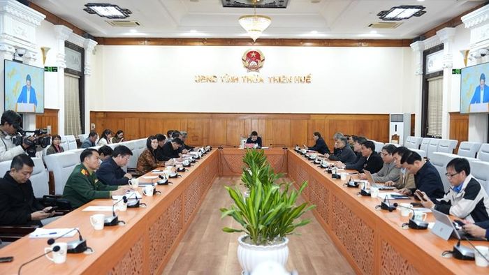 Các đại biểu tham dự tại điểm cầu Thừa Thiên Huế