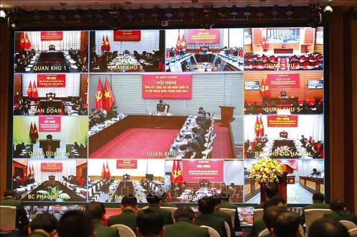 Quang cảnh Hội nghị tại các điểm cầu. Ảnh: TTXVN phát
