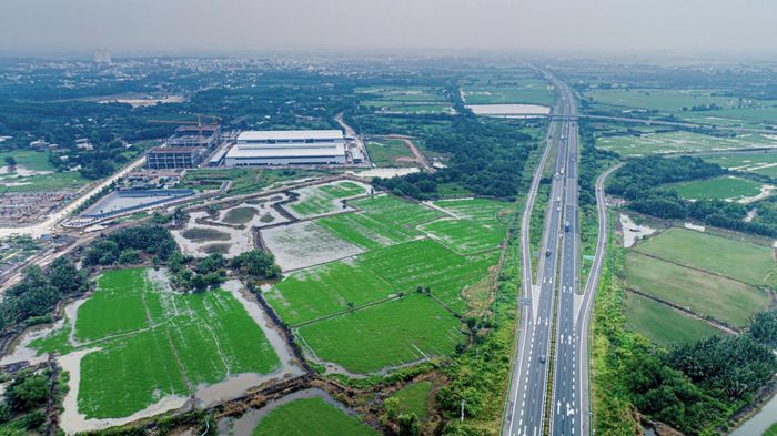 Khu công nghiệp công nghệ cao Long Thành kết nối trực tiếp với cao tốc TP.HCM - Long Thành - Dầu Giây.