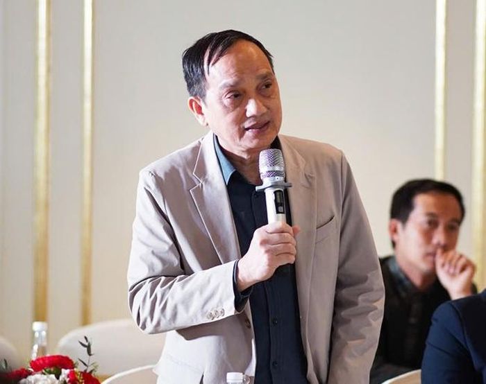Phó Chủ tịch Hội Điện ảnh Việt Nam Nguyễn Văn Tân phát biểu