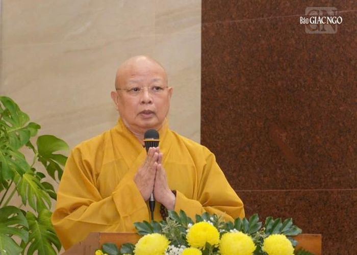  Hòa thượng Thích Lệ Trang, Trưởng ban Tổ chức phát biểu khai mạc