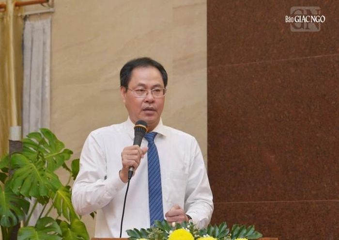 Ông Nguyễn Thành Trung phát biểu tại hội nghị