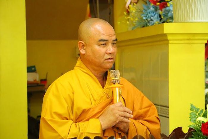 Thượng tọa Thích Tĩnh Triệt phát biểu khai mạc