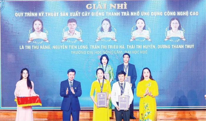 Công trình nghiên cứu sản xuất giống thanh trà nhỡ của TS. Lã Thị Thu Hằng và cộng sự được trao giải Nhì tại Hội thi Sáng tạo kỹ thuật tỉnh năm 2024
