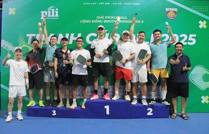 Các đội đạt giải ở nội dung Đôi nam 35+ (dành cho các VĐV từ 35 tuổi trở lên).