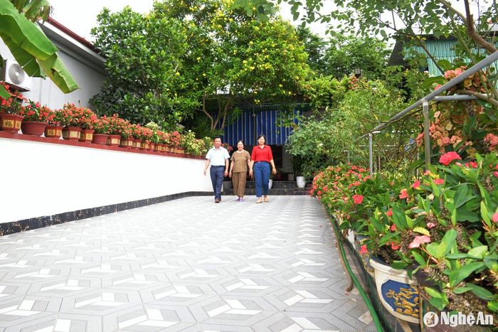 Nông thôn mới của huyện Tân Kỳ. Ảnh: Xuân Hoàng