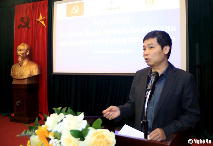 Ông Nguyễn Nam Thắng - Phó Tổng Giám đốc, Tổng công ty Phát điện 1 phát biểu chỉ đạo tại hội nghị. Ảnh: Tiến Đông