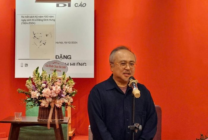 NSND Đặng Thái Sơn tại sự kiện kiện ra mắt “Di cảo Đặng Đình Hưng”