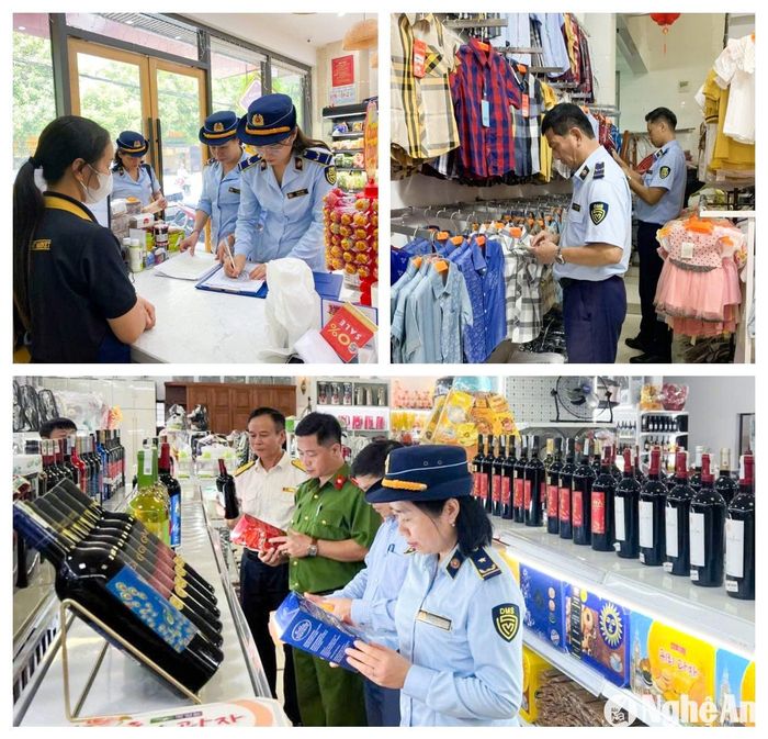 Để đảm bảo người dân mau sắm Tết an toàn, chất lượng, tiết kiệm, dịp này, các lực lượng chức năng cũng ra quân kiểm tra, kiểm soát thị trường. Ảnh: T.P