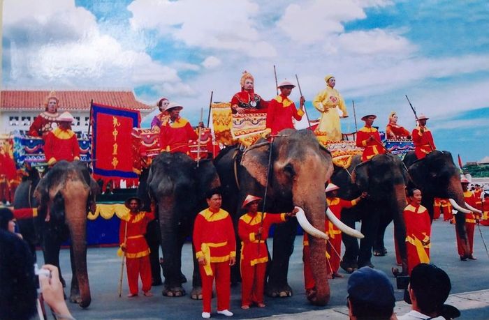 Tái hiện cảnh Vua Quang Trung xuất quân trong Festival Tây Sơn- Bình Định. Ảnh tư liệu