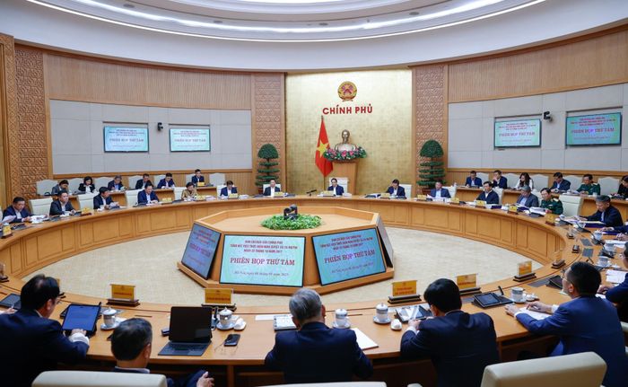 Phiên họp thứ 8 Ban Chỉ đạo tinh gọn bộ máy của Chính phủ. Ảnh: VGP/Nhật Bắc
