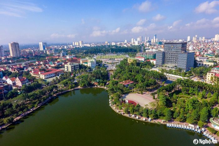 Một góc thành phố Vinh. Ảnh: Sách Nguyễn