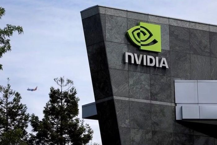 Biểu tượng của nhà sản xuất chip đồ họa lớn nhất thế giới Nvidia Corp. Ảnh: AFP