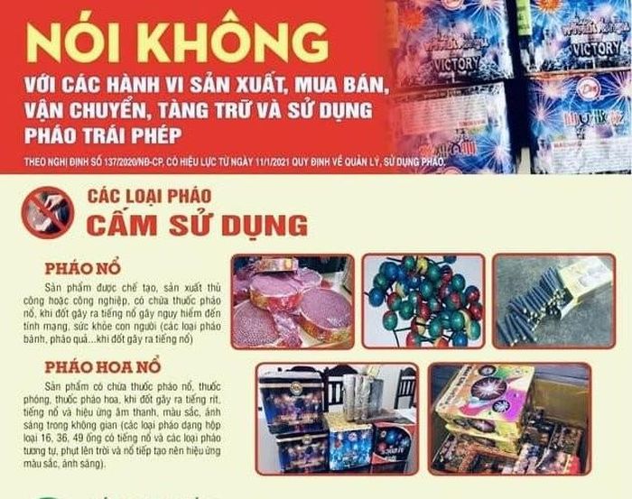  Các hành vi vi phạm về sử dụng pháo sẽ bị xử lý theo quy định. 