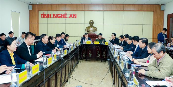 Quang cảnh phiên tiếp công dân tháng 1/2025 của Chủ tịch UBND tỉnh Nghệ An. Ảnh: Thành Duy
