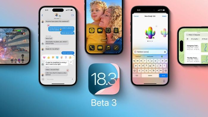 Apple phát hành bản cập nhật iOS 18.3 RC. Nguồn: Báo Kinh tế & Đô thị