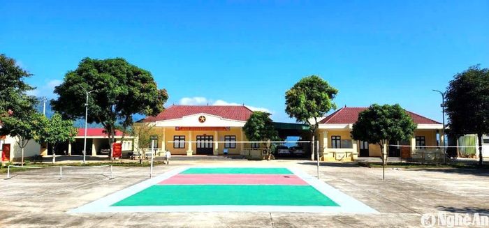 Khu rèn luyện thể dục, thể thao, giải trí tại Đồn Biên phòng Nậm Càn. Ảnh: G.H
