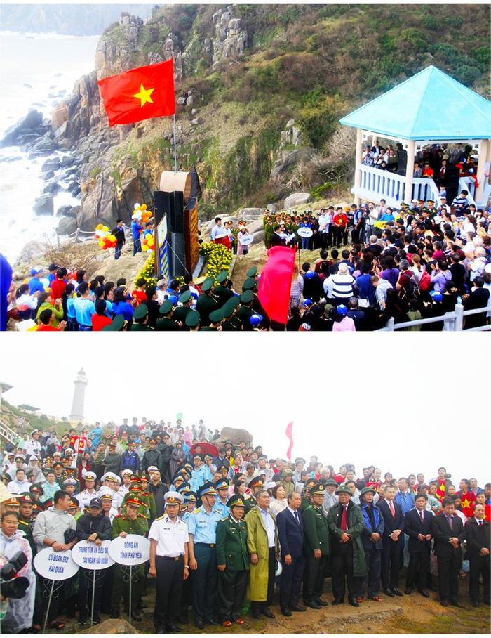  Lễ chào cờ đầu năm mới ở Mũi Điện được tổ chức rạng sáng ngày mồng 1 Tết Nguyên Đán, thu hút hàng trăm người dân, du khách cùng các bộ, chiến sĩ tham dự. 