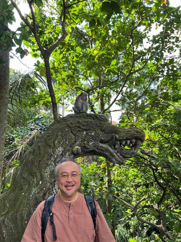 NSND Đặng Thái Sơn với 2 ngày nghỉ duy nhất trong năm 2024 tại Bali