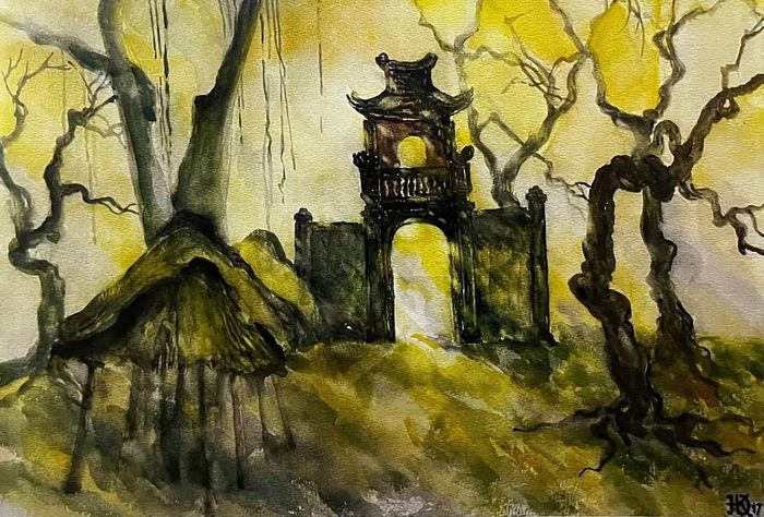 Tranh vẽ “bóng xưa” của KTS Hoàng Đạo Kính