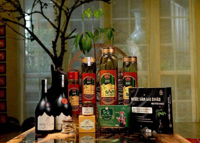  Các sản phẩm tiêu biểu chế biến từ sâm Lai Châu.