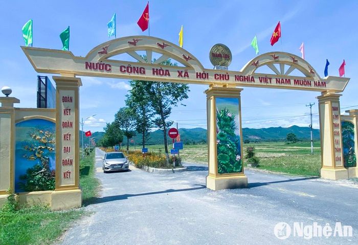 Đường vào trung tâm xã Thanh Liên(Thanh Chương). Ảnh: Mai Hoa