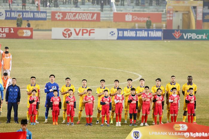 Các cầu thủ Sông Lam Nghệ An có nhiều cơ hội tham dự SEA Games 33. Ảnh: TK