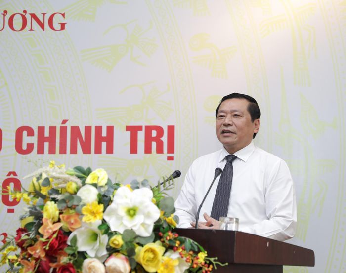 Ông Lại Xuân Môn, Ủy viên Trung ương Đảng, Phó Trưởng Ban Tuyên giáo Trung ương, Chủ tịch Hội đồng Khoa học các cơ quan Đảng Trung ương. Ảnh: T.L