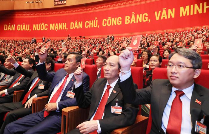 Các đại biểu tham dự Đại hội đại biểu toàn quốc lần thứ XIII của Đảng. Ảnh: T.L