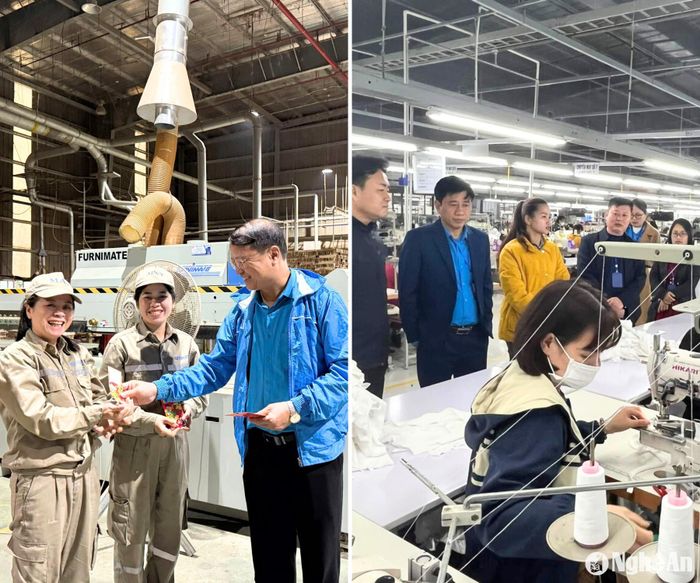Công đoàn các cấp đã kịp thời nắm bắt tình hình lao động dịp đầu năm. Ảnh: CSCC