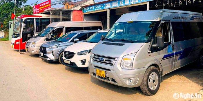 Đa dạng các dòng xe cho người dân thuê dịp đầu năm mới. Ảnh: Q.A