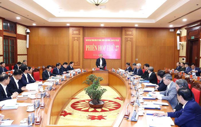 Tổng Bí thư Tô Lâm chủ trì Phiên họp thứ 27 Ban Chỉ đạo Trung ương về phòng, chống tham nhũng, lãng phí, tiêu cực, sáng 31/12/2024.