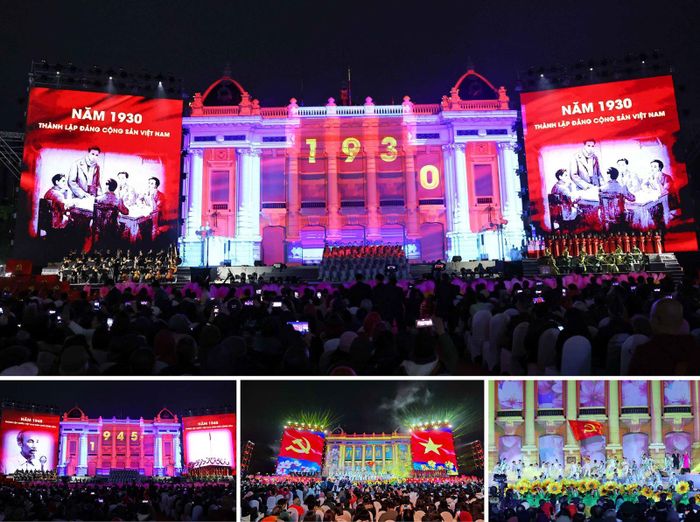 Chương trình nghệ thuật đặc biệt "Mừng Đảng, mừng Xuân, mừng đất nước đổi mới” với chủ đề “95 năm - Ánh sáng soi đường”, tối 3/2/2025.