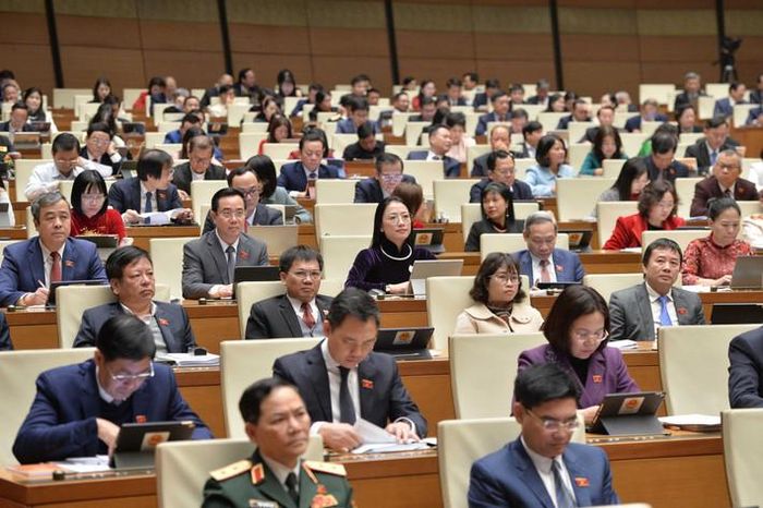  Các đại biểu dự phiên họp. Ảnh: Hồ Long 