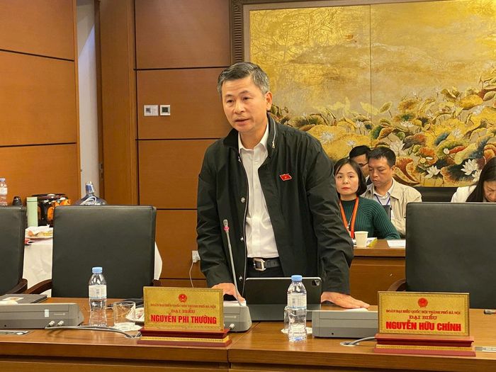 ĐBQH Nguyễn Phi Thường phát biểu tại tổ (Ảnh: Quang Vinh)