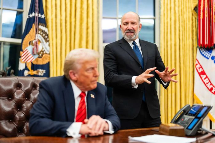  Howard Lutnick, người được ông Trump đề cử làm Bộ trưởng Thương mại, cho biết mức thuế quan có thể được áp dụng sớm nhất là ngày 2/4. Ảnh: New York Times. 
