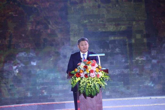 Phó Chủ tịch UBND thành phố Hà Nội Nguyễn Mạnh Quyền phát biểu khai mạc sự kiện. Ảnh: Viết Thành